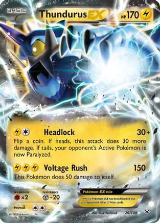 Thundurus EX (26/108) [XY: Roaring Skies]-1