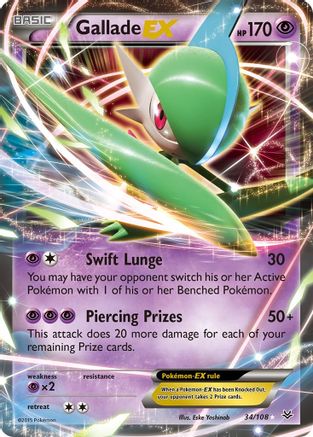 Gallade EX (34/108) [XY: Roaring Skies]-1