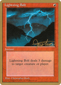 Lightning Bolt (Mark Justice) [Pro Tour Collector Set]-1