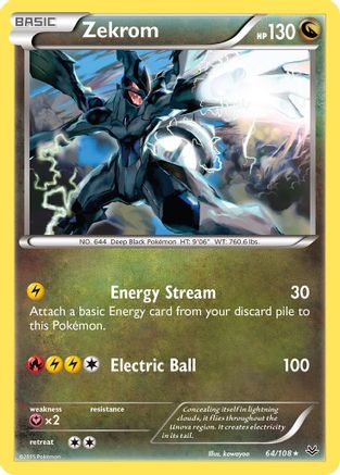Zekrom (64/108) [XY: Roaring Skies]-1