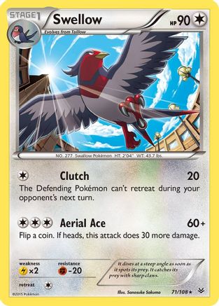 Swellow (71/108) [XY: Roaring Skies]-1