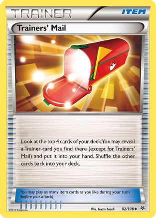 Trainers' Mail (92/108) [XY: Roaring Skies]-1