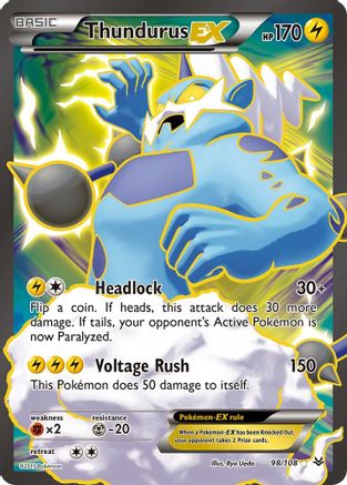 Thundurus EX (98/108) [XY: Roaring Skies]-1