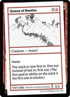 Queue of Beetles (2021 Edition) [Mystery Booster Playtest Cards]-1