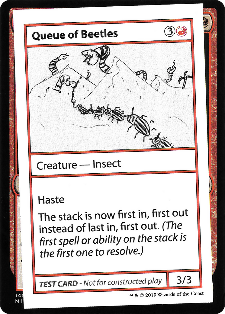 Queue of Beetles (2021 Edition) [Mystery Booster Playtest Cards]-1