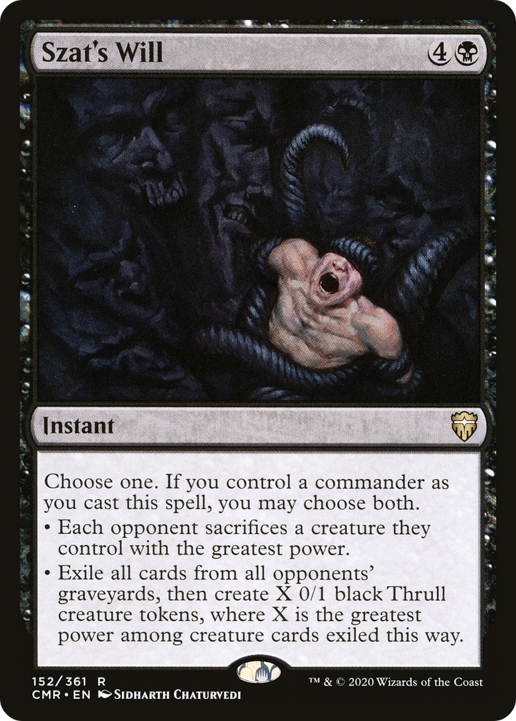 Szat's Will [Commander Legends]-1
