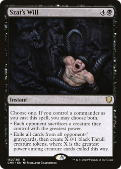 Szat's Will [Commander Legends]-1