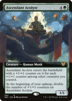 Ascendant Acolyte (Extended Art) [Kamigawa: Neon Dynasty Commander]-1