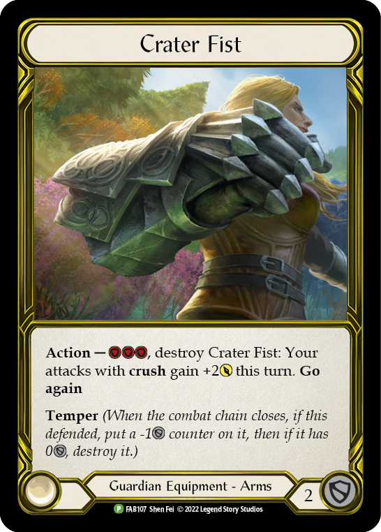 Crater Fist (Golden) [FAB107] (Promo)  Cold Foil-1