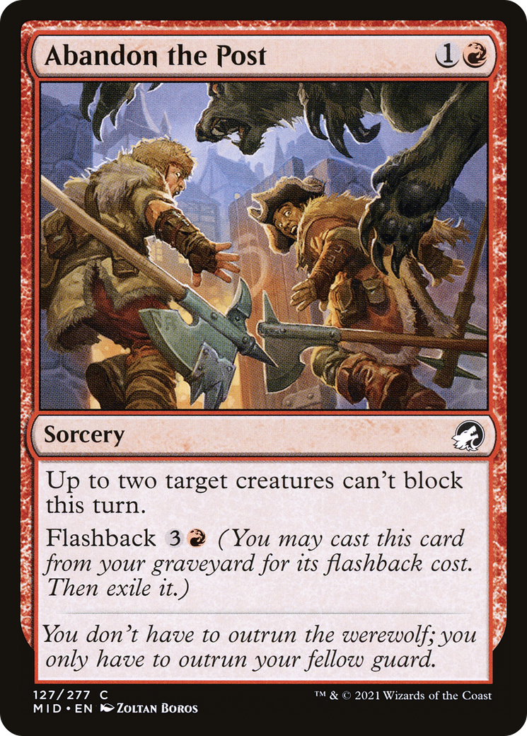 Abandon the Post [Innistrad: Midnight Hunt]-1