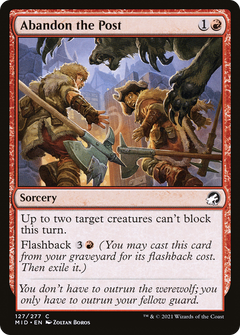 Abandon the Post [Innistrad: Midnight Hunt]-1