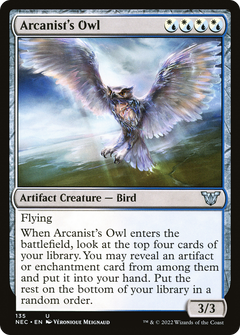 Arcanist's Owl [Kamigawa: Neon Dynasty Commander]-1
