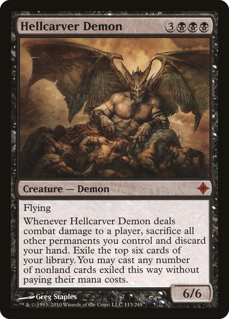 Hellcarver Demon [Rise of the Eldrazi]-1
