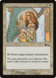 Devout Harpist [Urza's Legacy]-1