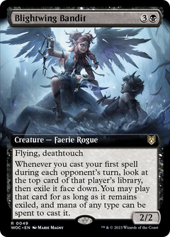 Blightwing Bandit (Extended Art) [Wilds of Eldraine Commander]-1