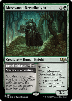 Mosswood Dreadknight // Dread Whispers [Wilds of Eldraine]-1
