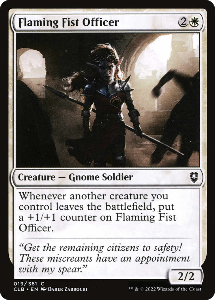 Flaming Fist Officer [Commander Legends: Battle for Baldur's Gate]-1
