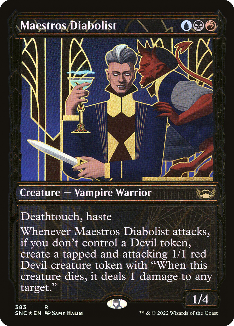 Maestros Diabolist (Showcase Golden Age Gilded Foil) [Streets of New Capenna]-1