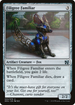 Filigree Familiar [Duel Decks: Elves vs. Inventors]-1