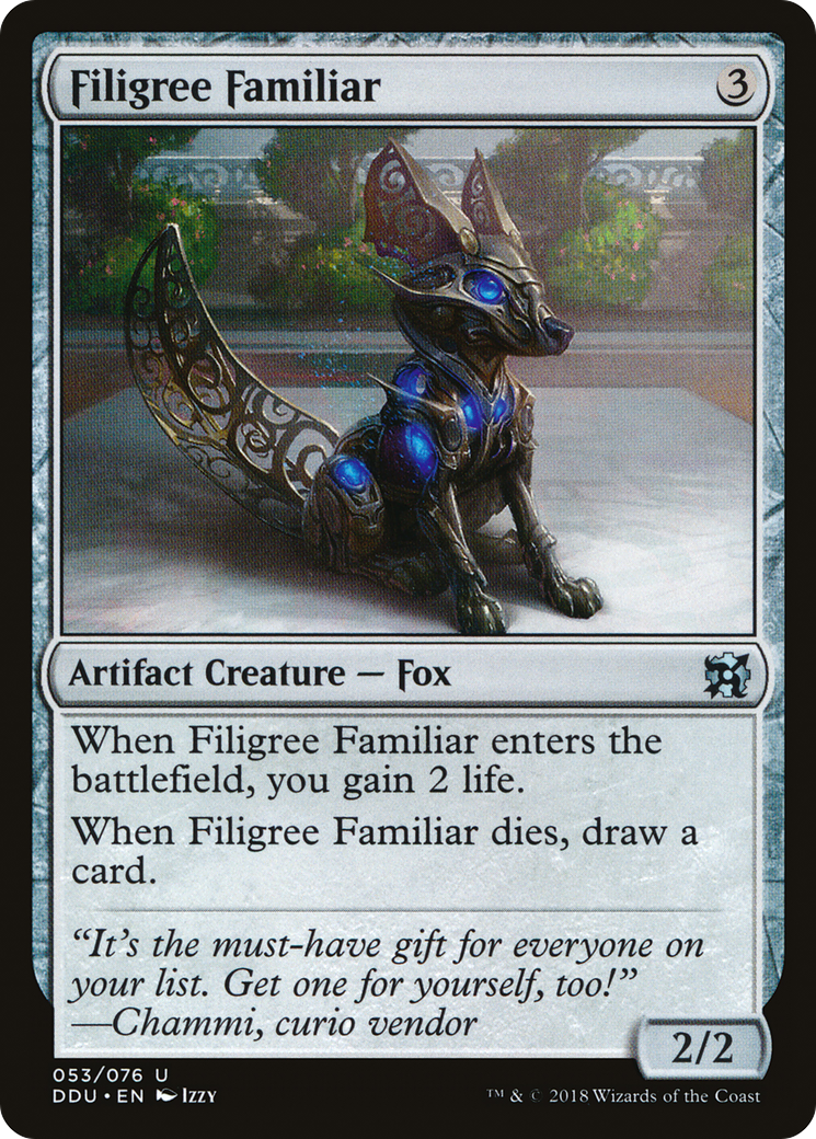 Filigree Familiar [Duel Decks: Elves vs. Inventors]-1