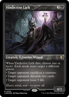 Vindictive Lich (Foil Etched) [Commander Masters]-1