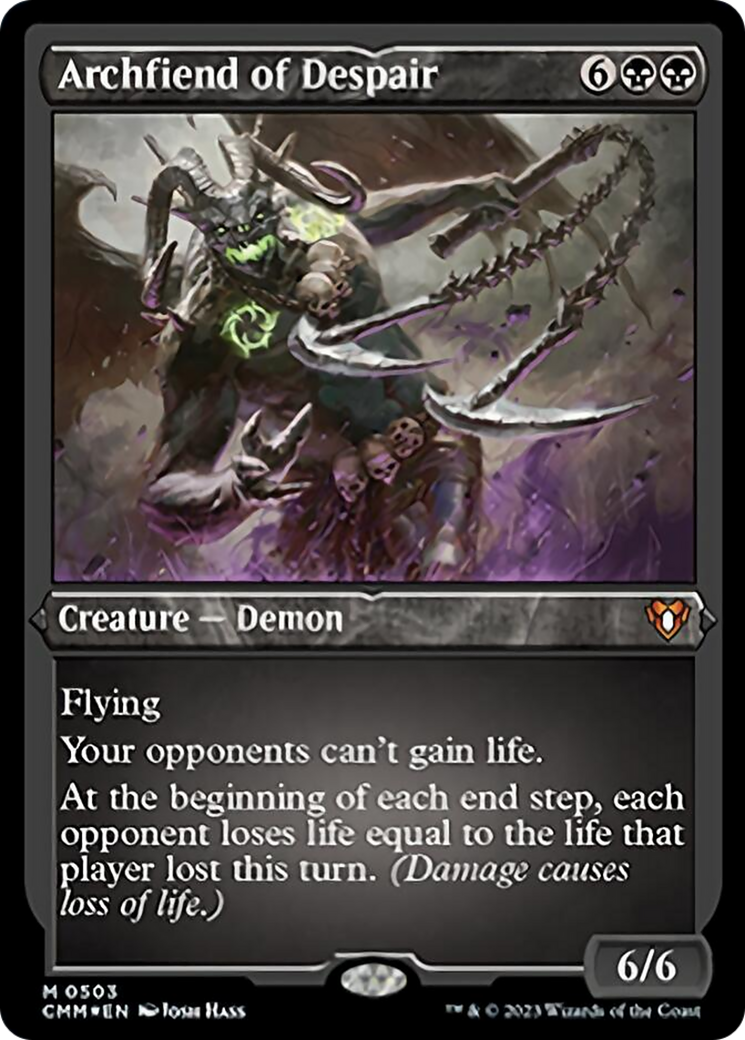 Archfiend of Despair (Foil Etched) [Commander Masters]-1