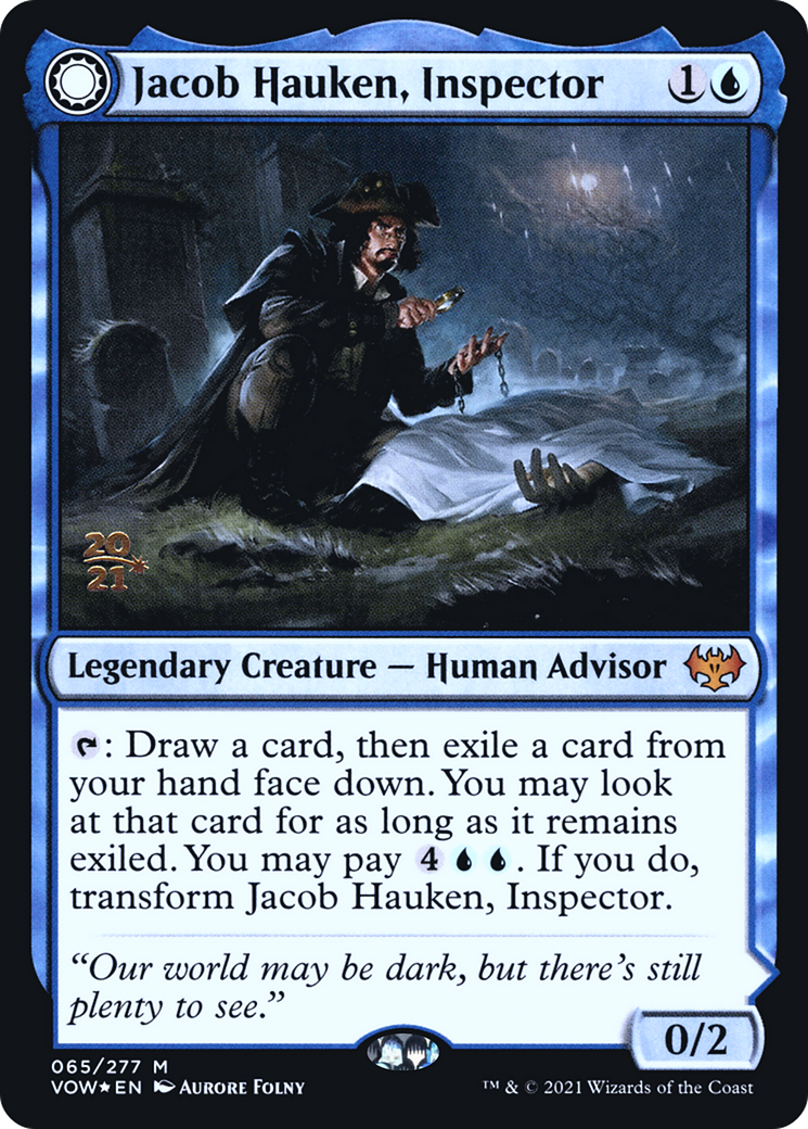 Jacob Hauken, Inspector // Hauken's Insight [Innistrad: Crimson Vow Prerelease Promos]-3