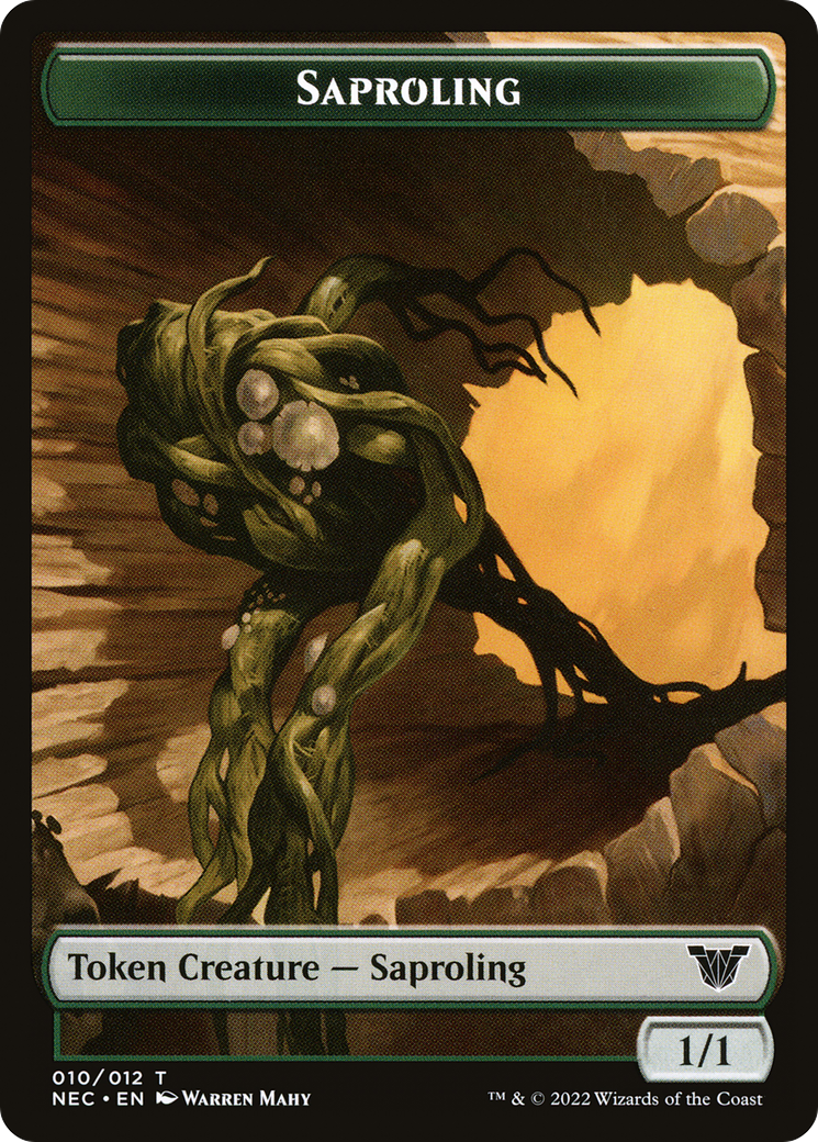 Saproling (TNEC-010) - Neon Dynasty Commander Tokens Foil-1