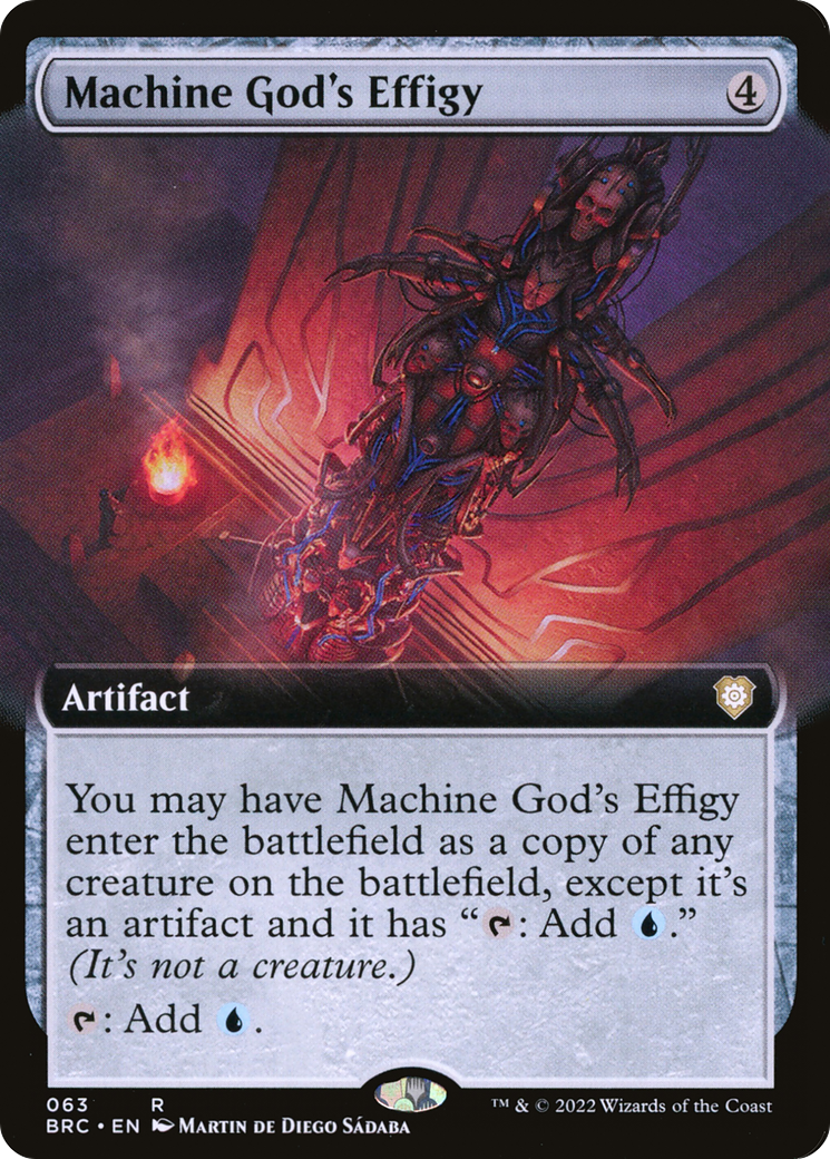 Machine God's Effigy (Extended Art) [The Brothers' War Commander]-1
