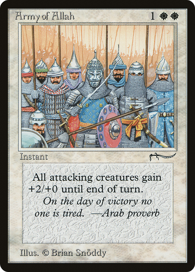 Army of Allah (Light Mana Cost) [Arabian Nights]-1