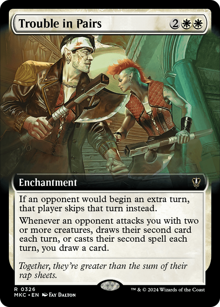 Trouble in Pairs (Extended Art) [Murders at Karlov Manor Commander]-1