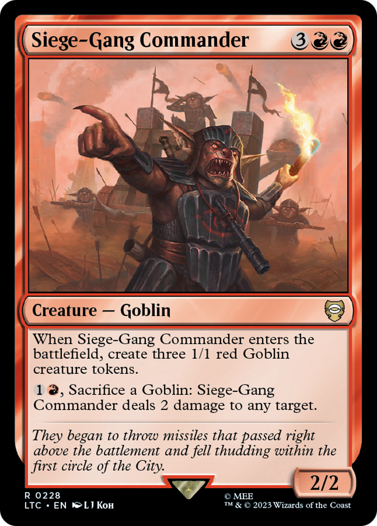 Siege-Gang Commander [The Lord of the Rings: Tales of Middle-Earth Commander]-1