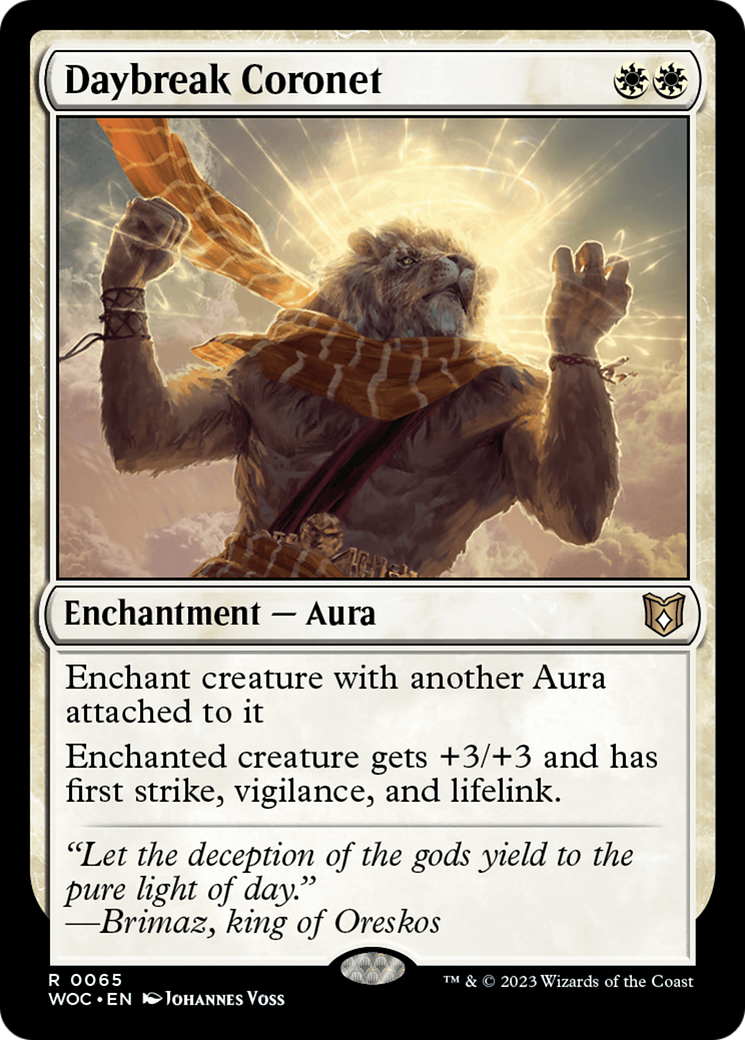 Daybreak Coronet [Wilds of Eldraine Commander]-1