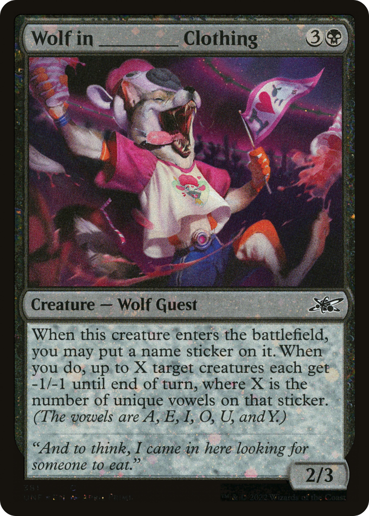 Wolf in _______ Clothing (Galaxy Foil) (UNF-381) - Unfinity Foil-1