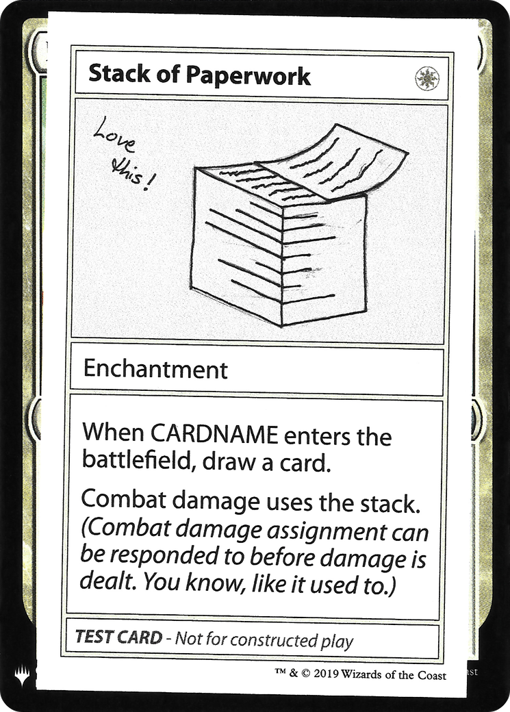 Stack of Paperwork [Mystery Booster Playtest Cards]-1