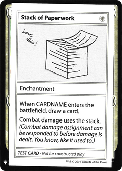 Stack of Paperwork [Mystery Booster Playtest Cards]-1