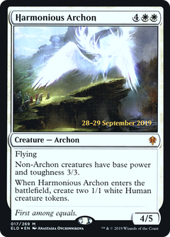 Harmonious Archon [Throne of Eldraine Prerelease Promos]-1