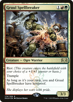 Gruul Spellbreaker [Ravnica Allegiance Prerelease Promos]-1