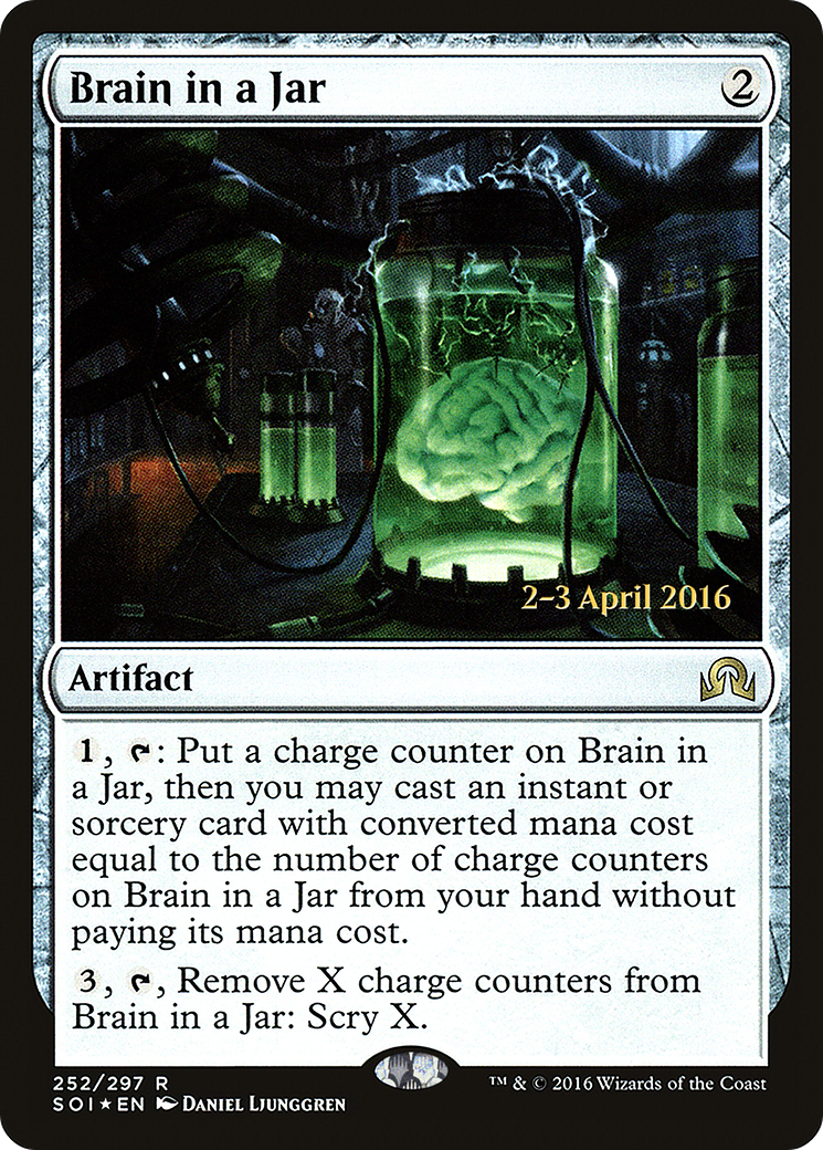 Brain in a Jar [Shadows over Innistrad Prerelease Promos]-1