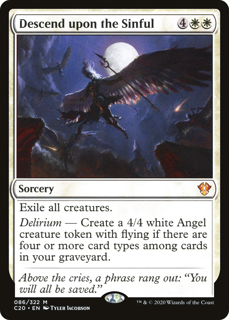 Descend upon the Sinful [Commander 2020]-1