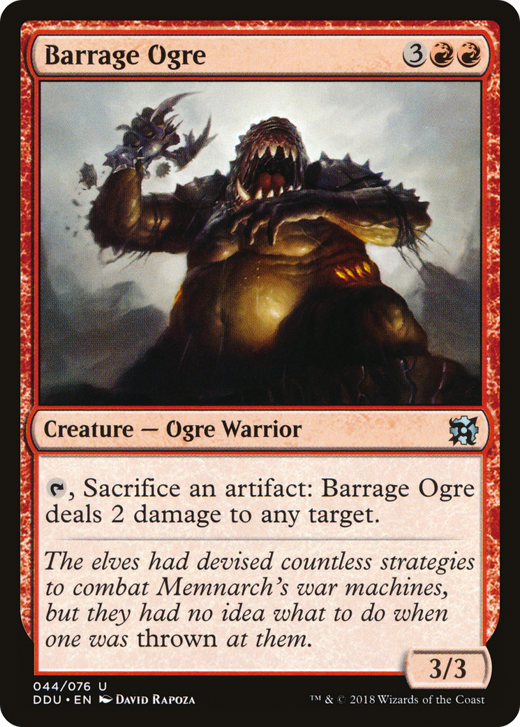 Barrage Ogre [Duel Decks: Elves vs. Inventors]-1