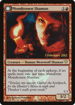 Mondronen Shaman // Tovolar's Magehunter (Launch) [Dark Ascension Promos]-3