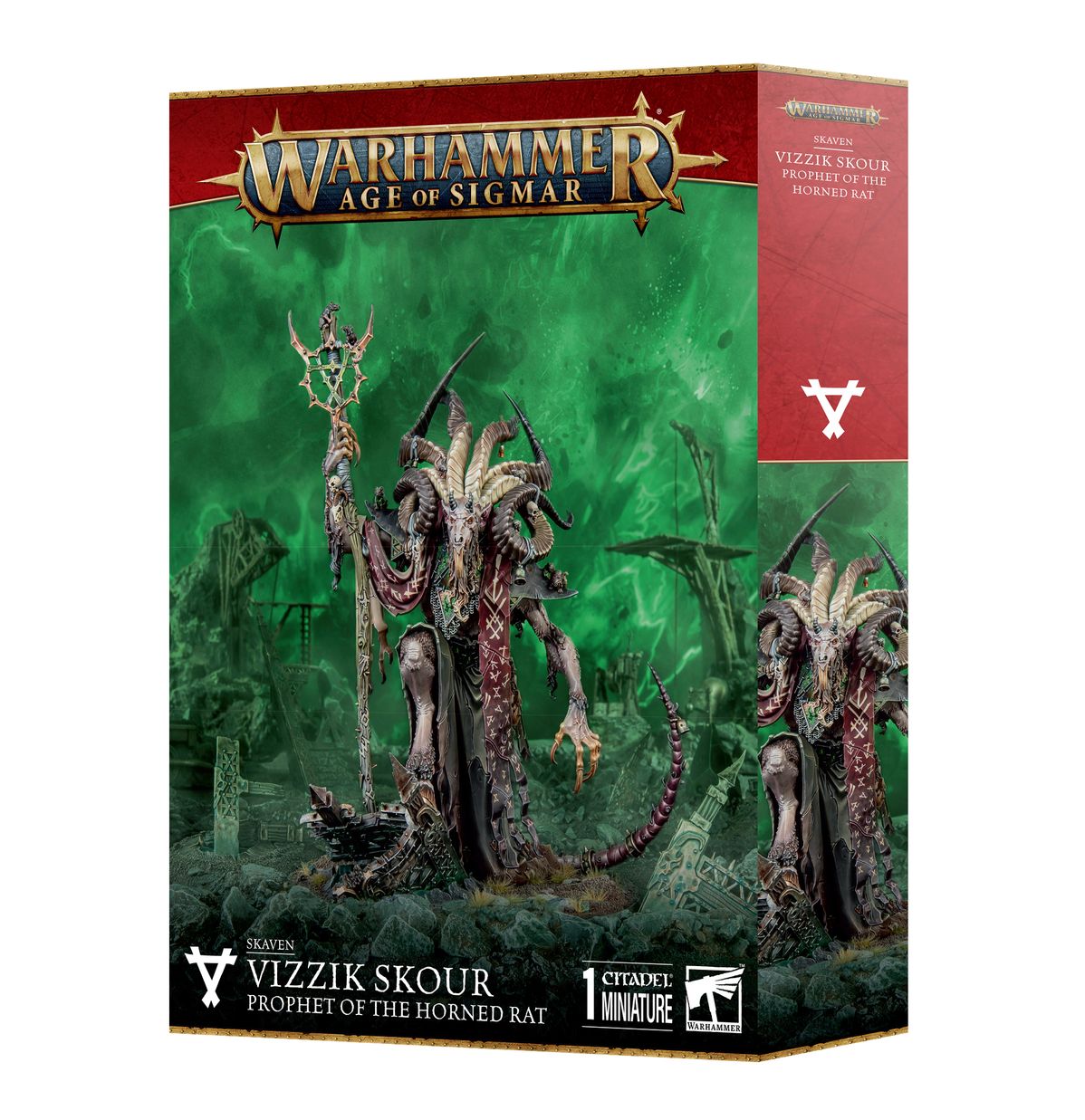 Skaven: Vizzik Skour Prophet Horned Rat-1
