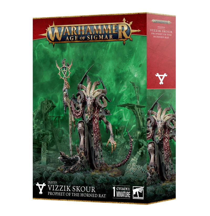 Skaven: Vizzik Skour Prophet Horned Rat-1