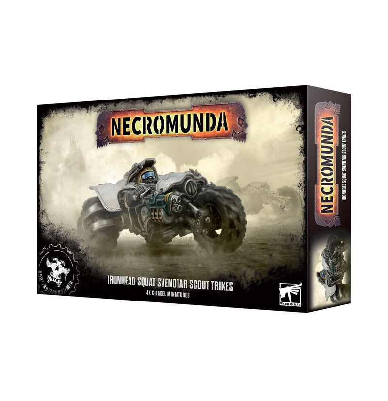 Necromunda: Ironhead Squat Svenotar Scout Trikes-1
