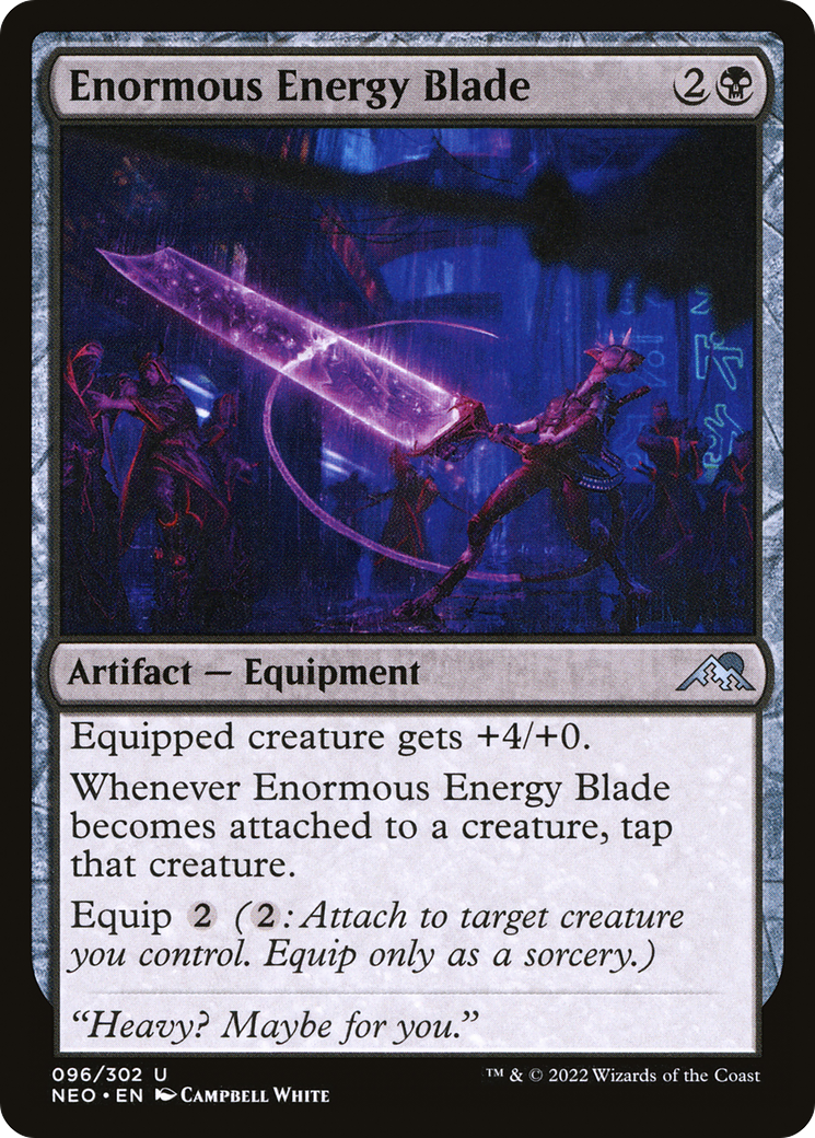 Enormous Energy Blade [Kamigawa: Neon Dynasty]-1