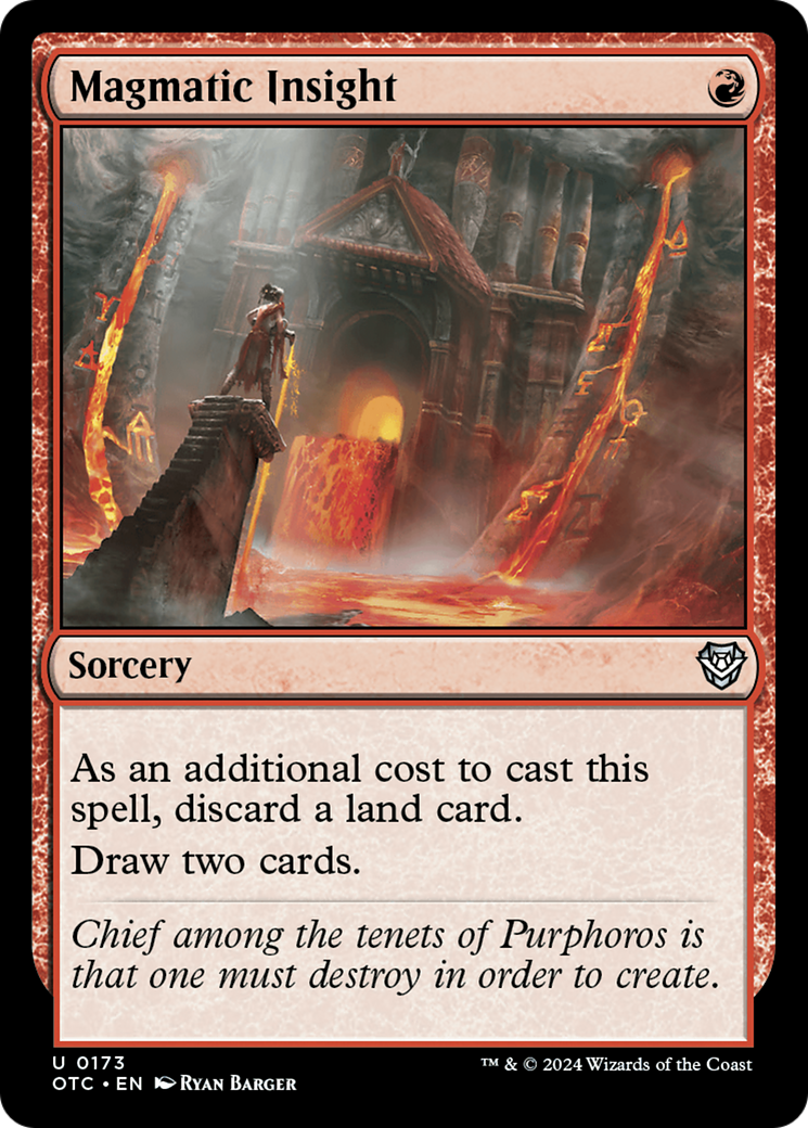 Magmatic Insight [Outlaws of Thunder Junction Commander]-1