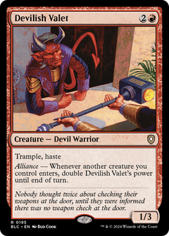 Devilish Valet [Bloomburrow Commander]-1