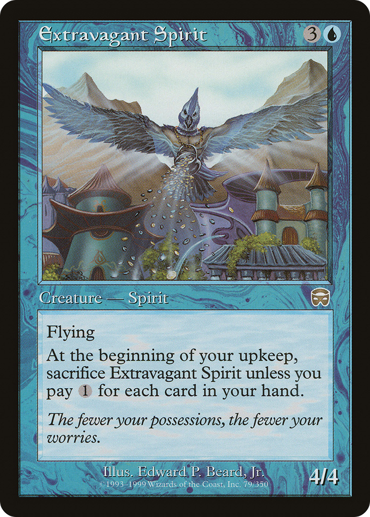 Extravagant Spirit [Mercadian Masques]-1