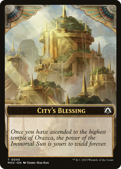 City's Blessing (TMOC-045) - March of the Machine Commander Tokens-1